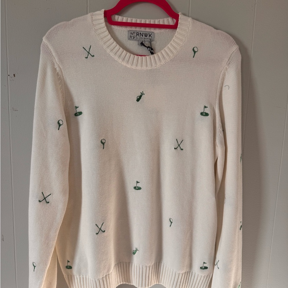 RNWK Cream Golf Sweater